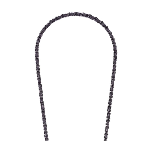 LaCoqueFrancaise Mobile phone chain - Cali black, 120 cm