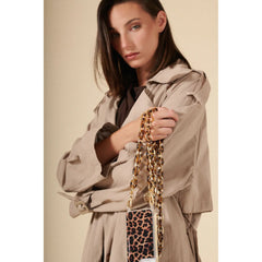 LaCoqueFrancaise Mobile phone chain - Cassy brown, 120 cm
