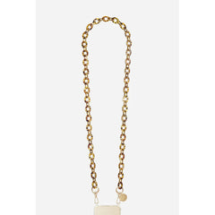 LaCoqueFrancaise Mobile phone chain - Cassy brown, 120 cm