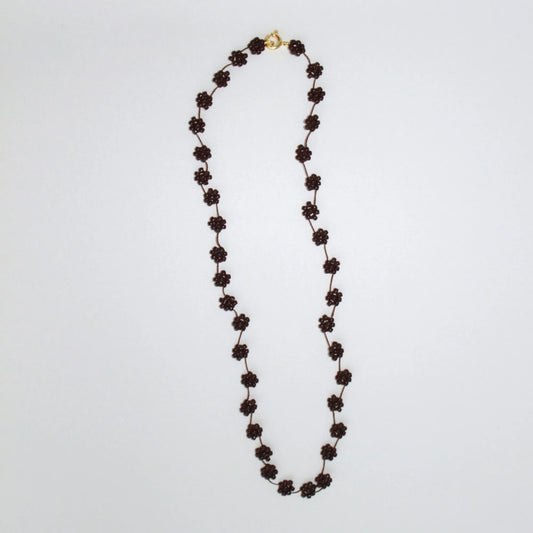 Labro Necklace Fiori - Dark Brown