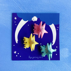 Lisa Junius Set of 3 hair clips - Stars