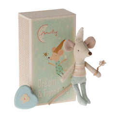 Maileg Tooth Fairy with Tooth Box - Blue 