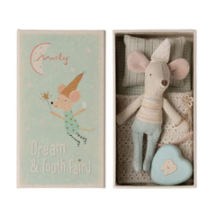 Maileg Tooth Fairy with Tooth Box - Blue 