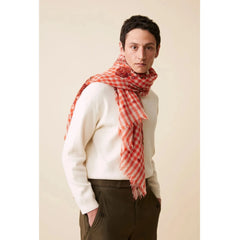 Moismont Wool Scarf N°693 Flowers Poppy Red