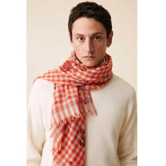 Moismont Wool Scarf N°693 Flowers Poppy Red