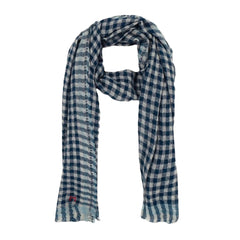 Moismont Wool Scarf N°693 Navy Blue