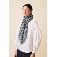 Moismont Wool Scarf N°693 Navy Blue