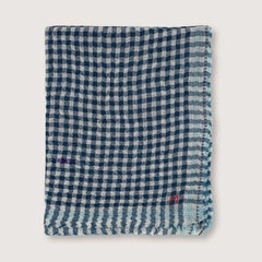 Moismont Wool Scarf N°693 Navy Blue