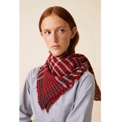 Moismont Wool Scarf N°744 Red Wine