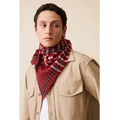 Moismont Wool Scarf N°744 Red Wine