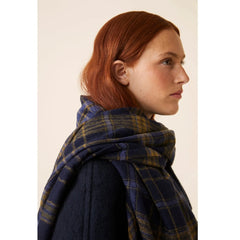 Moismont Wool Scarf N°756 Navy Blue