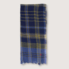 Moismont Wool Scarf N°756 Navy Blue