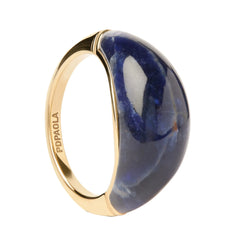 PDPAOLA Cosmos Stamp ring - Sodalite