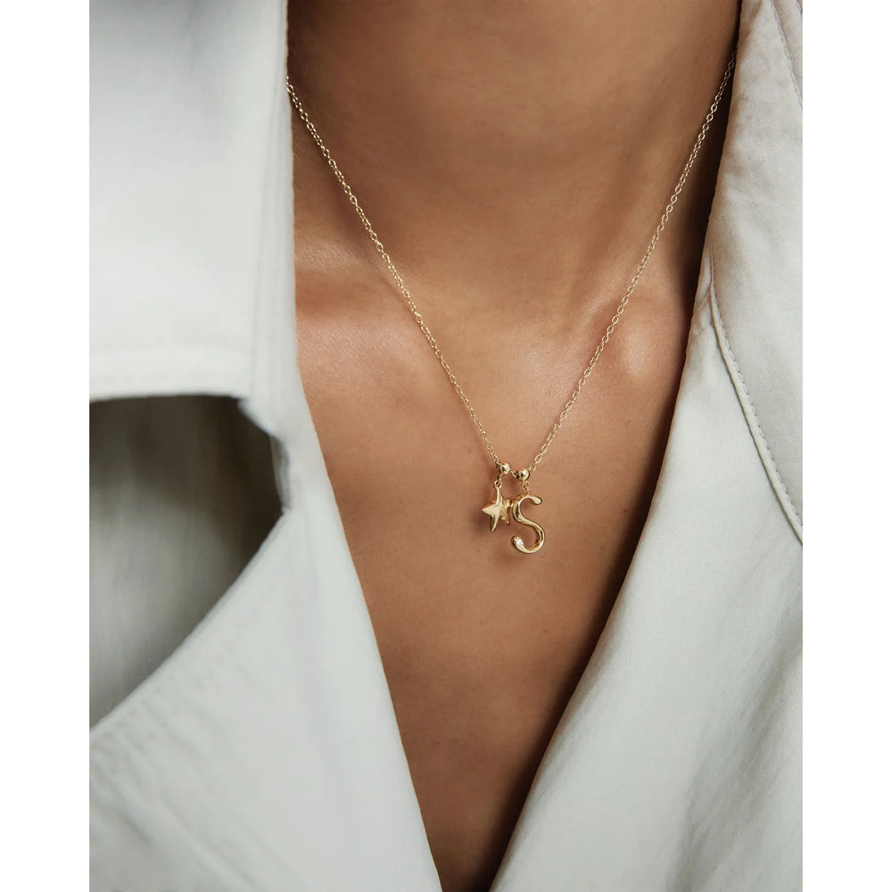 PDPAOLA Charm privjesak Happy Star na ogrlici modela