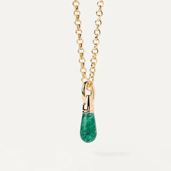 PDPAOLA Drop pendant - Green Aventurine