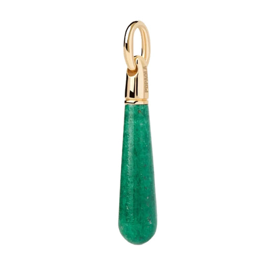 PDPAOLA Drop large pendant - Green Aventurine