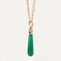 PDPAOLA Drop large pendant - Green Aventurine