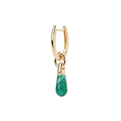 PDPAOLA Jupiter earring - Green Aventurine