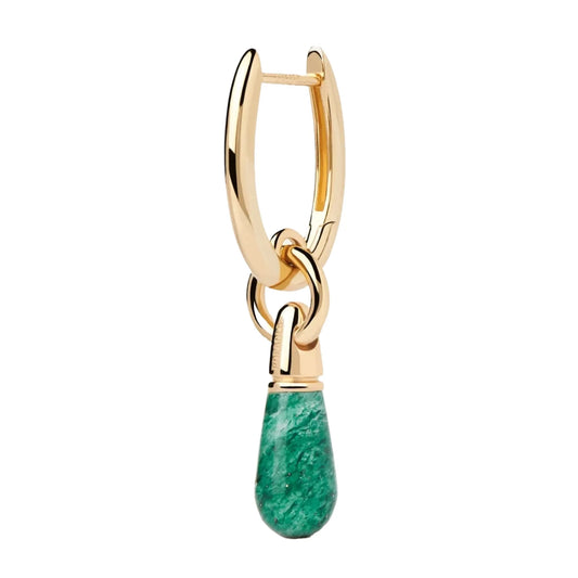 PDPAOLA Jupiter earring - Green Aventurine