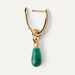 PDPAOLA Jupiter earring - Green Aventurine