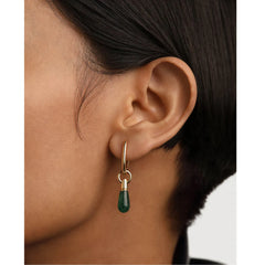 PDPAOLA Jupiter earring - Green Aventurine