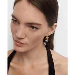 PDPAOLA Jupiter earring - Rock Crystal