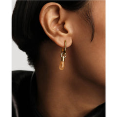 PDPAOLA Jupiter earring - Yellow Aventurine