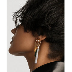 PDPAOLA Jupiter earring - Yellow Aventurine