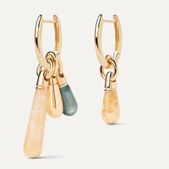 PDPAOLA Jupiter earring - Yellow Aventurine