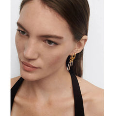 PDPAOLA Jupiter large earring - Rock Crystal