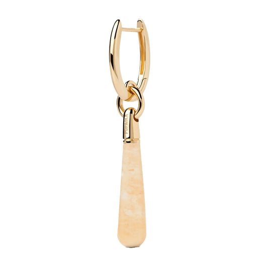 PDPAOLA Jupiter large earring - Yellow Aventurine