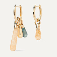 PDPAOLA Jupiter large earring - Yellow Aventurine