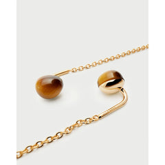 PDPAOLA Lyra naušnice - Tiger Eye