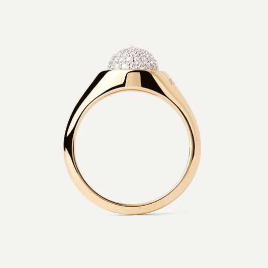 PDPAOLA Moon ring - Pave