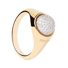 PDPAOLA Moon ring - Pave