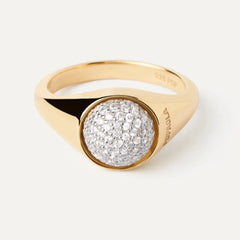 PDPAOLA Moon ring - Pave