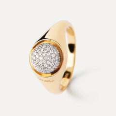 PDPAOLA Moon ring - Pave