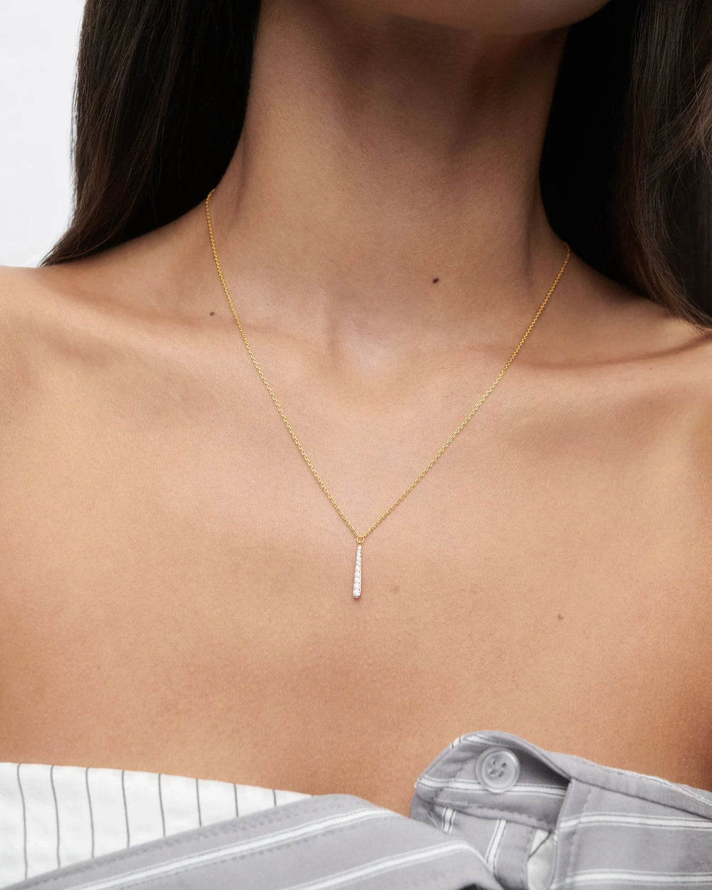 PDPAOLA Olga Necklace - on a model