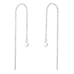 PDPAOLA Waterfall Drop Earrings - Silver