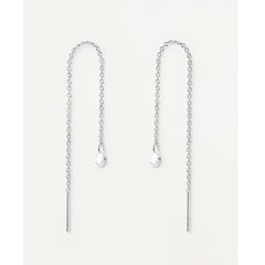 PDPAOLA Waterfall Drop Earrings - Silver