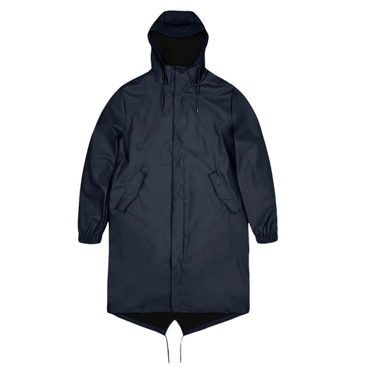 RAINS Fishtail Rain Parka - Navy