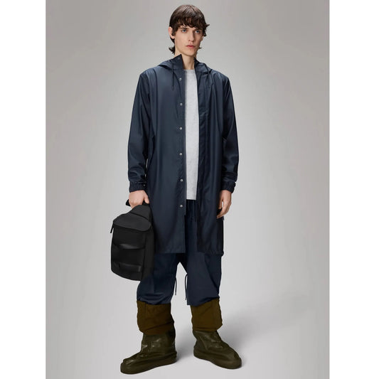 RAINS Fishtail Rain Parka - Navy