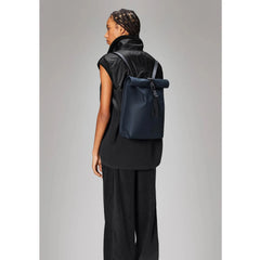 RAINS Backpack Rolltop mini - Navy