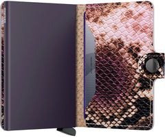 Secrid Serpent Purple Wallet - unfolded