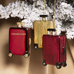 Vondels Ukras za bor Burgundy Suitcase