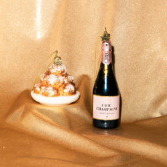 Vondels Pine decoration Pink Champagne