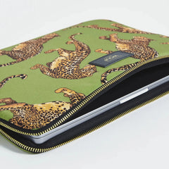 Wouf Laptop case Olive Leopard 13" and 14"