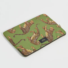 Wouf Laptop case Olive Leopard 13" and 14"