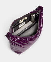Hobo bag Plum - interior