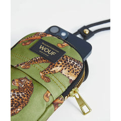 Wouf Cell Phone Case Olive Leopard